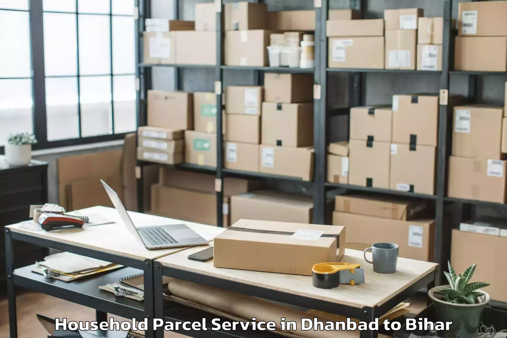 Easy Dhanbad to Khagaria Household Parcel Booking